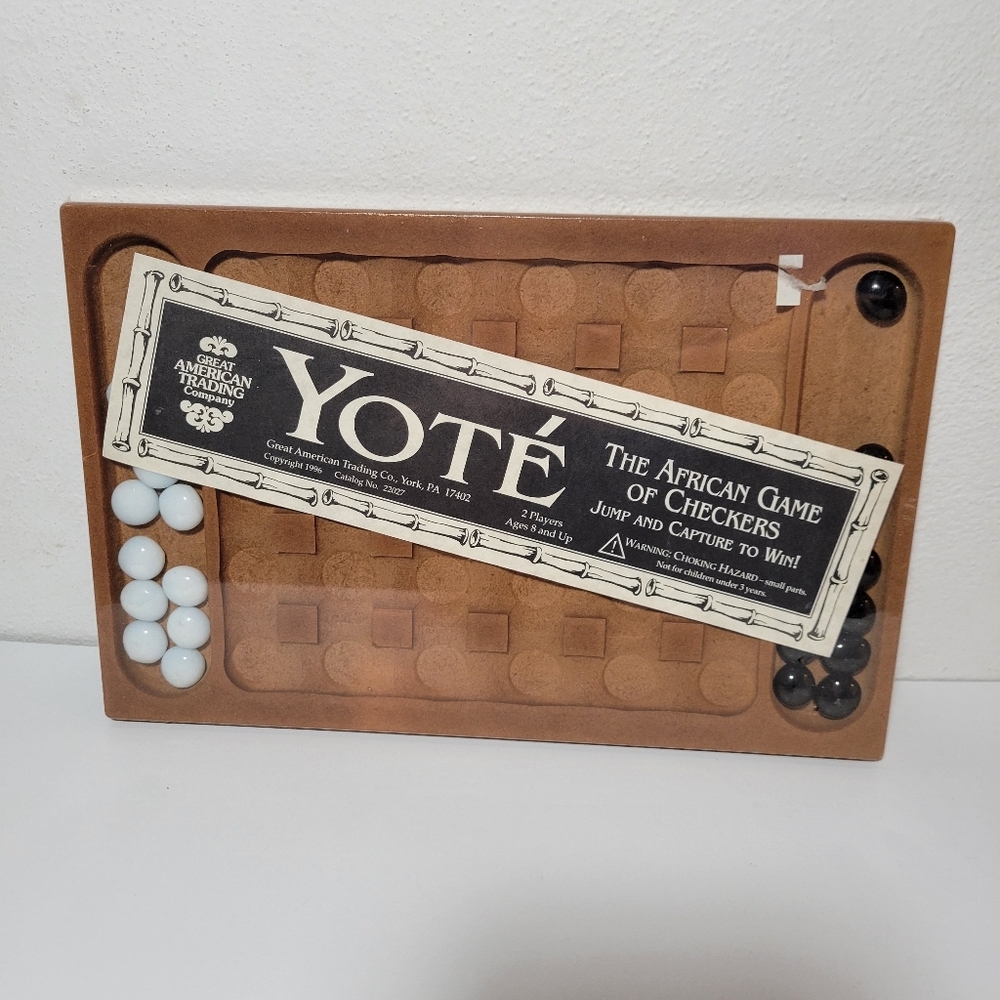 New sealed Yote the African Game of Checkers Great American Trading Company